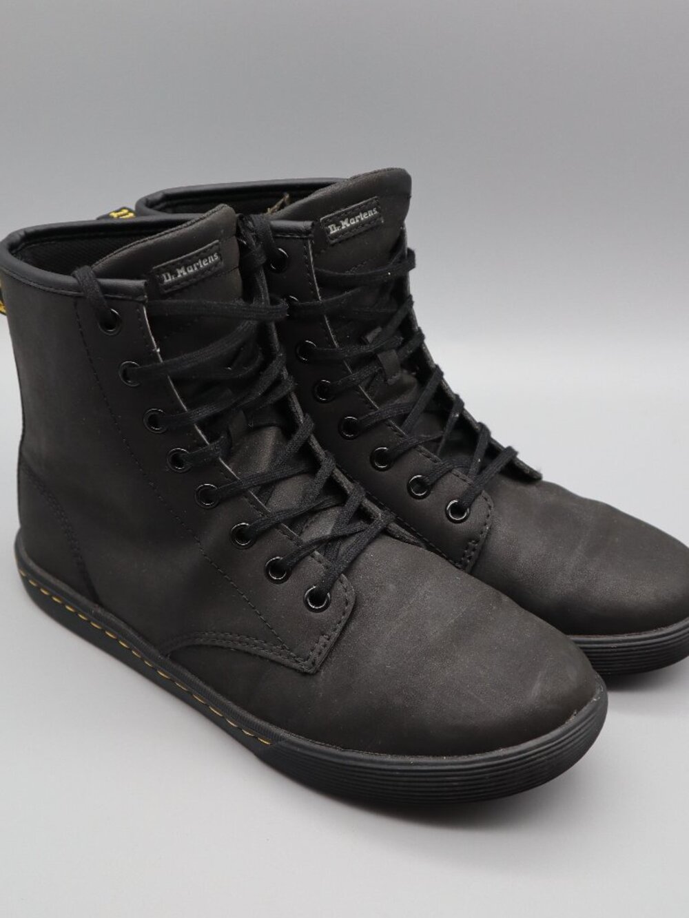Dr Martens Boots Womens Black Sheridan Matte Lace-up Ankle Boots Casual US Sz 9